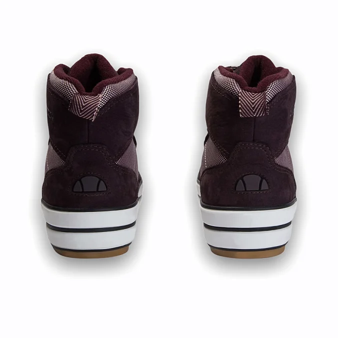 Кеды женские высокие Ellesse Alzano Mtn Boot Leather Af Pink/Dark Purple/Silver