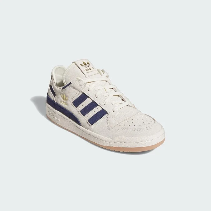 Кроссовки adidas Originals Forum Low CL Cream White/Dark Blue/Dark Blue